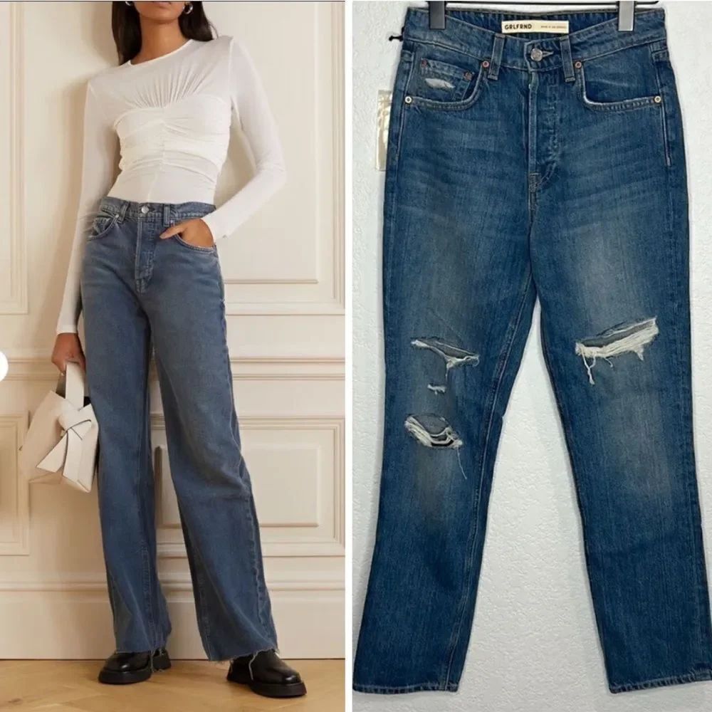 NWT GRLFRND Brooklyn High Rise Straight in Sedona Size 24